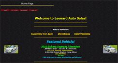 Desktop Screenshot of leonardautosales.com