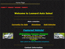 Tablet Screenshot of leonardautosales.com